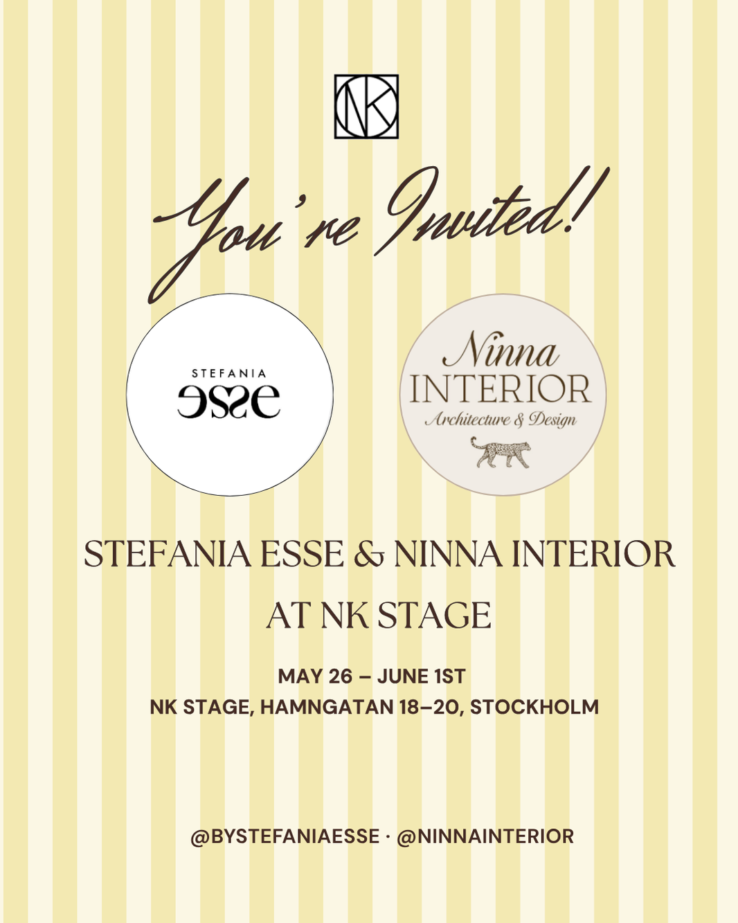 Come Meet Us at NK Stage This Week