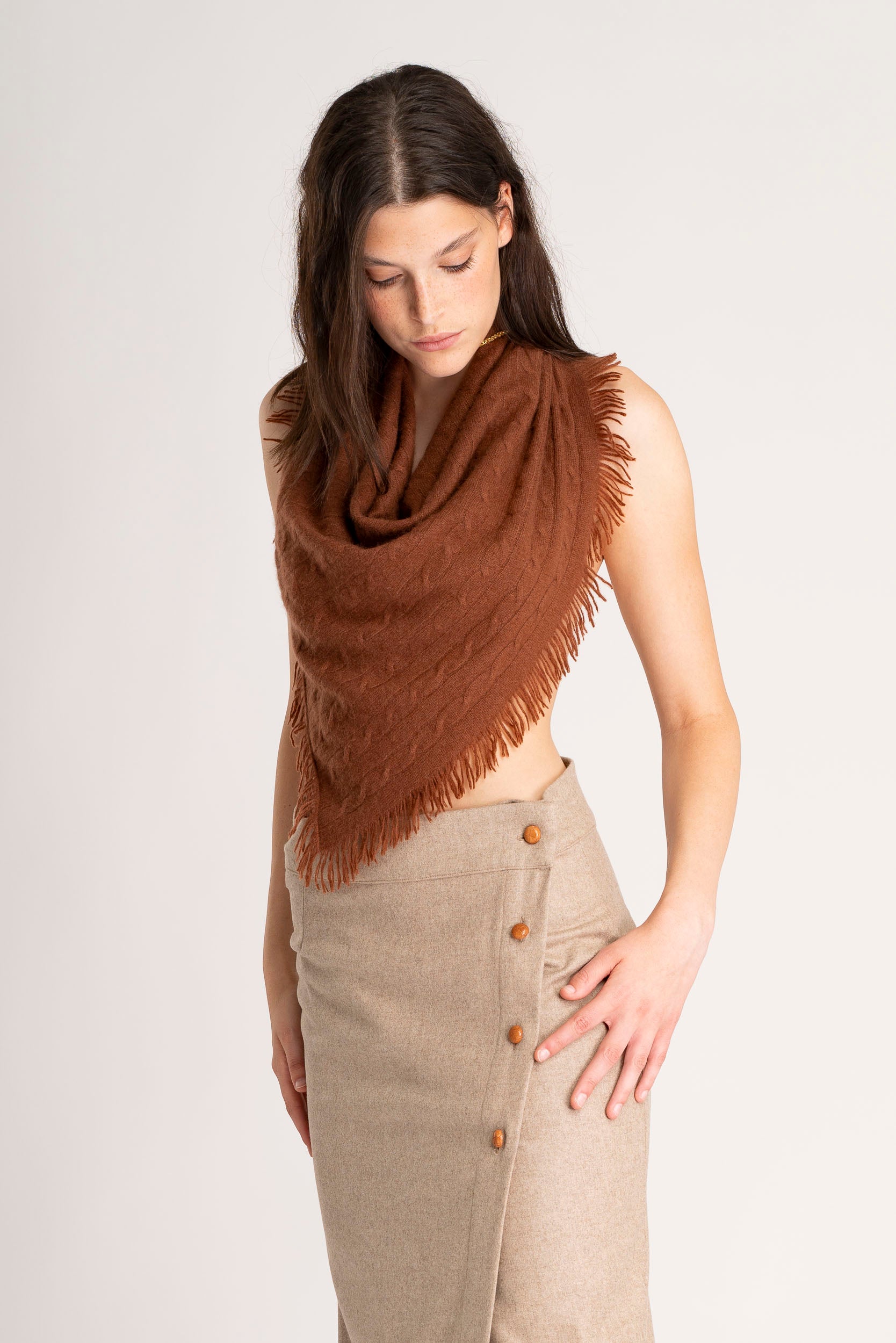 THE NOMAD CABLEKNIT SCARF