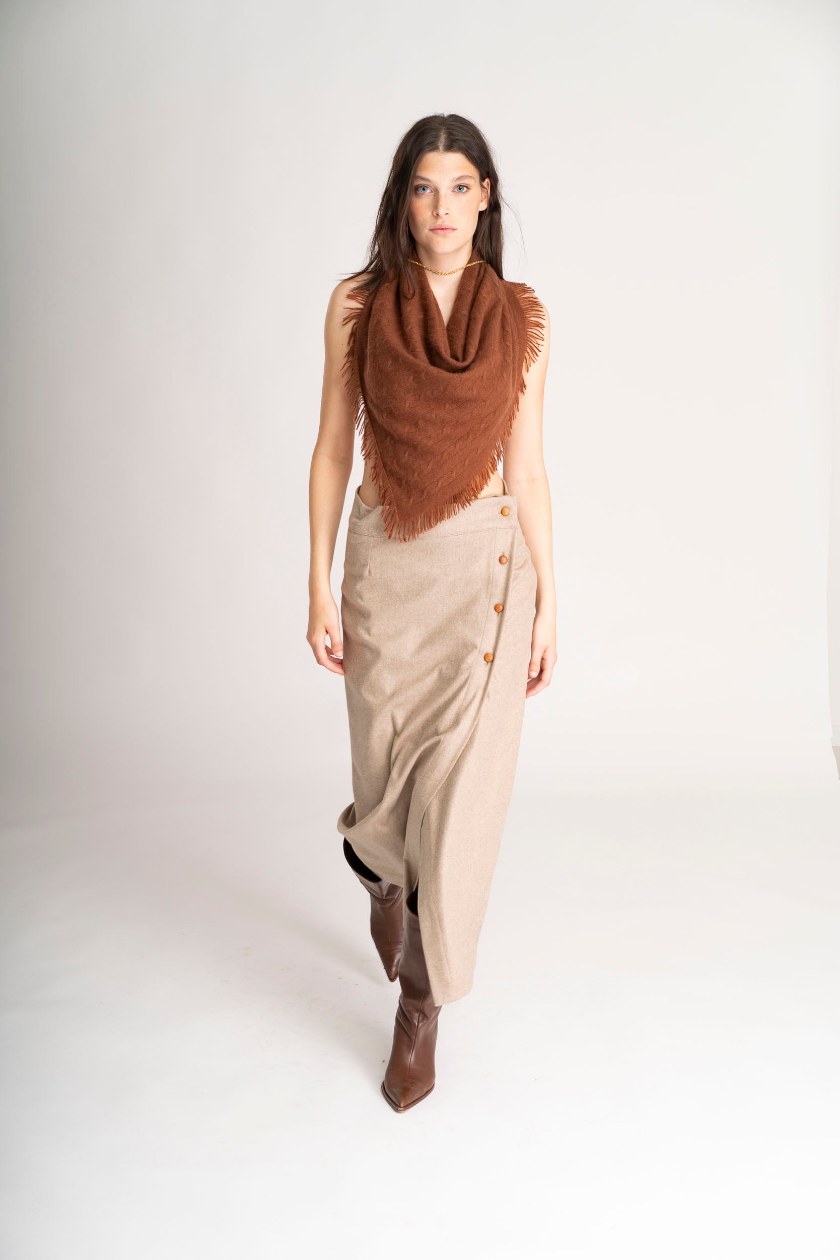 THE NOMAD CABLEKNIT SCARF