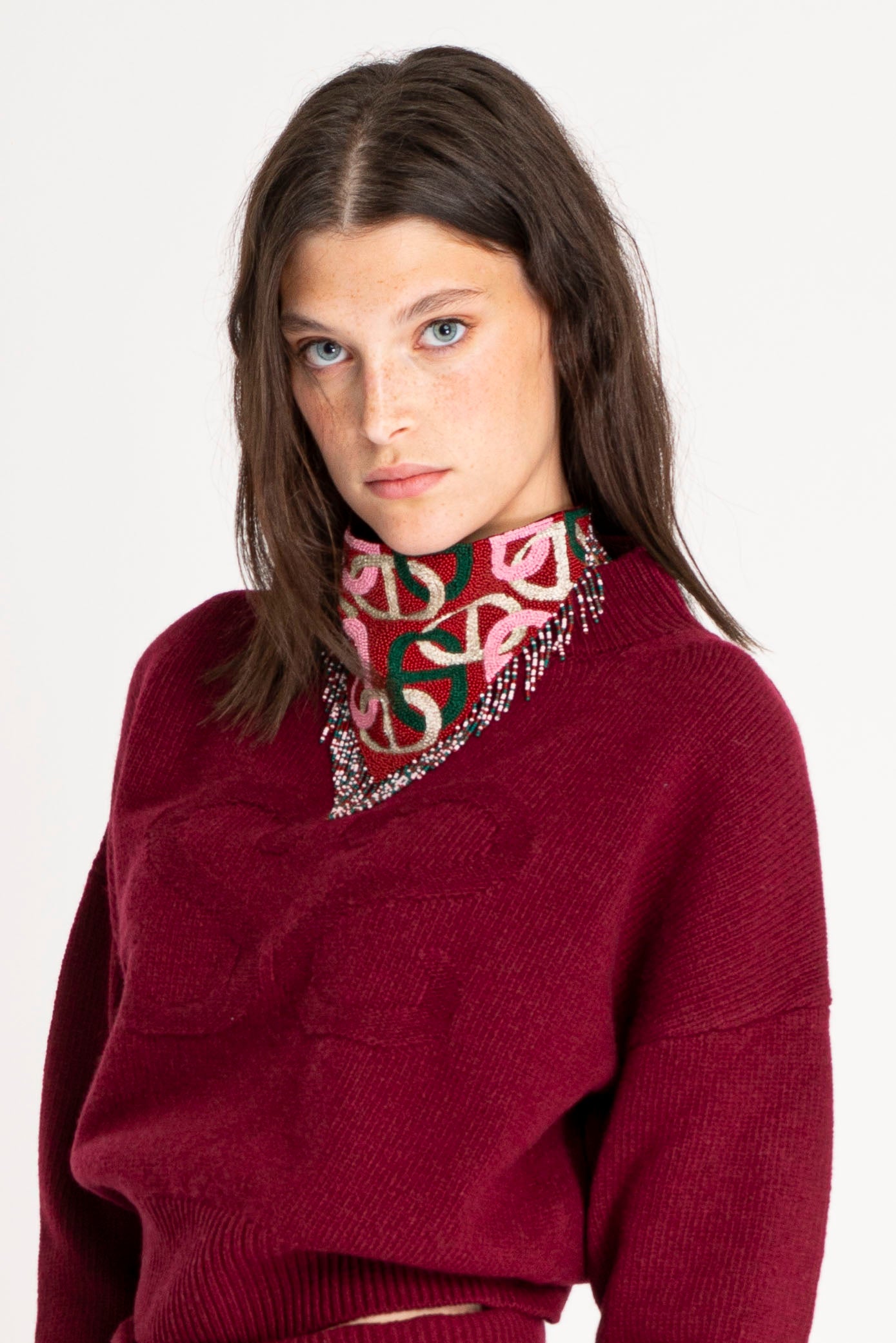 THE RODEO BANDANA BURGUNDY