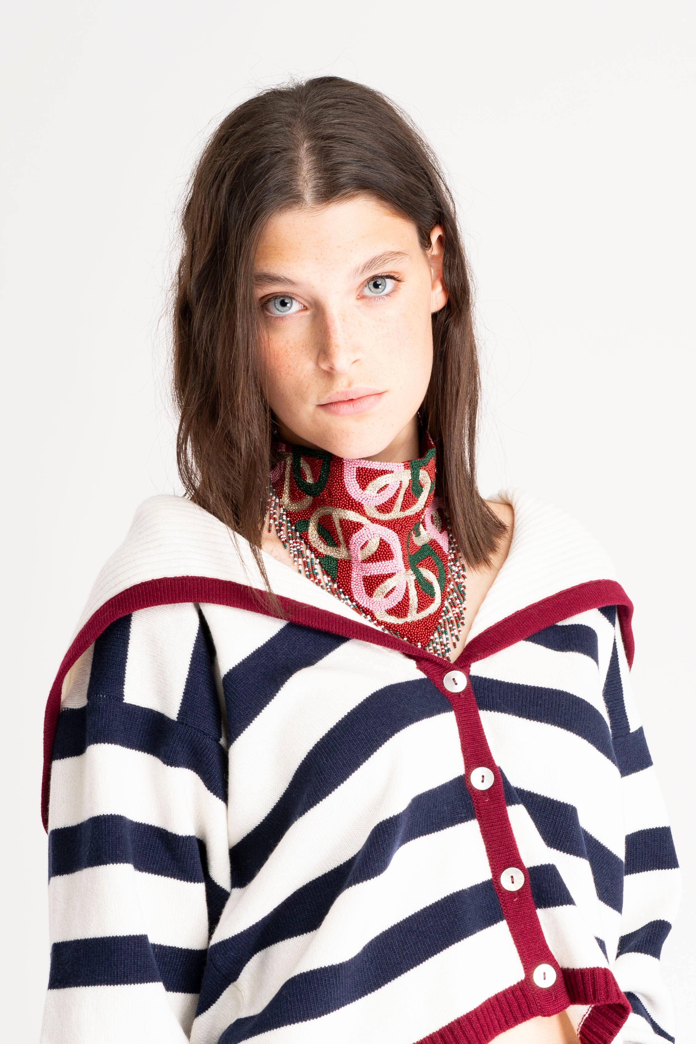 ALLA MARINARA JUMPER BURGUNDY