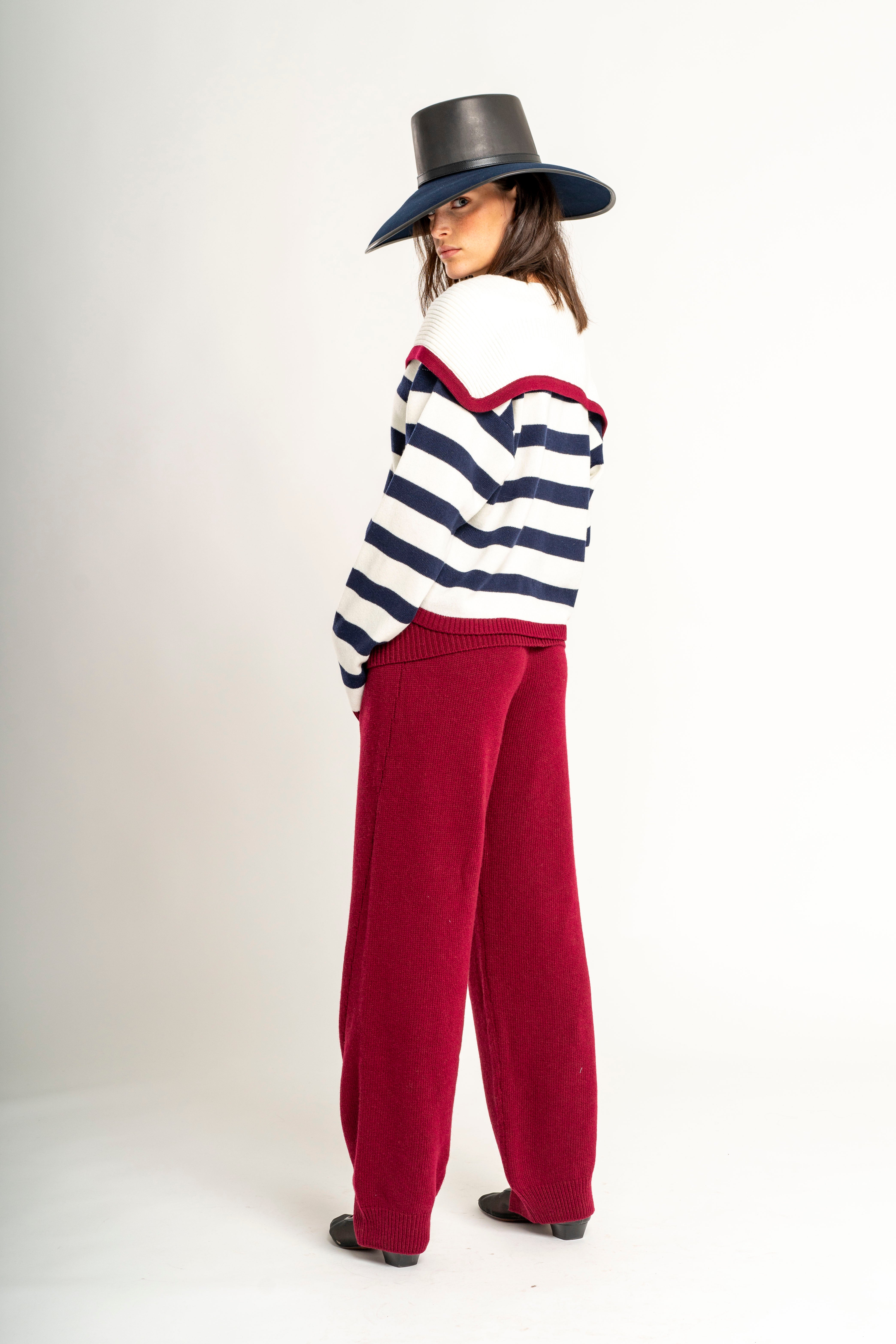 ALLA MARINARA JUMPER BURGUNDY