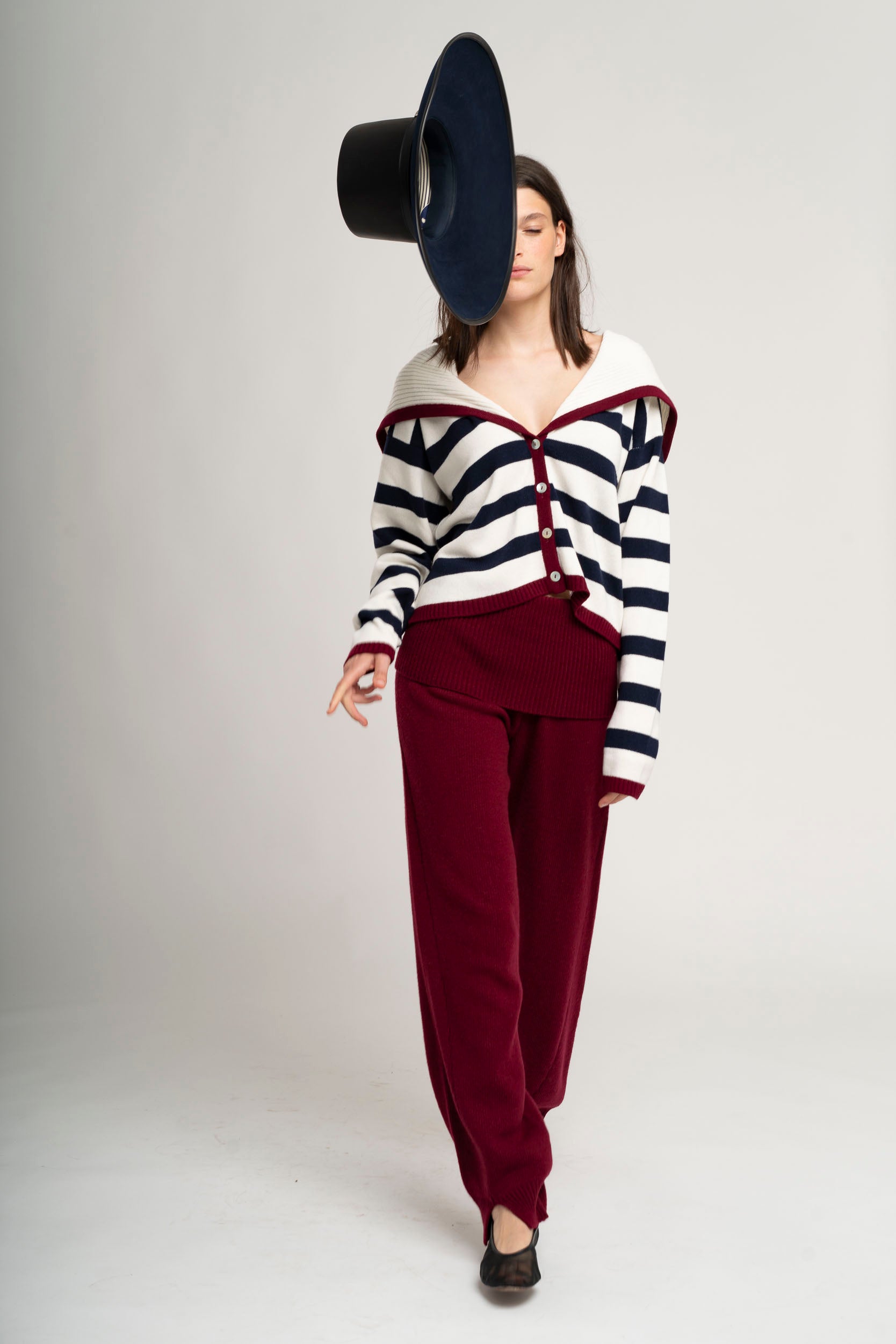 ALLA MARINARA JUMPER BURGUNDY