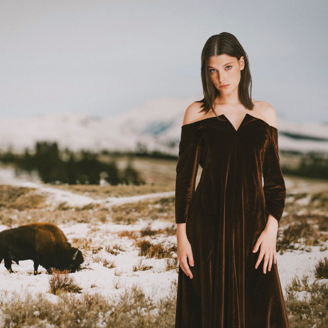 THE MIDNIGHT PRAIRIE EVENING GOWN