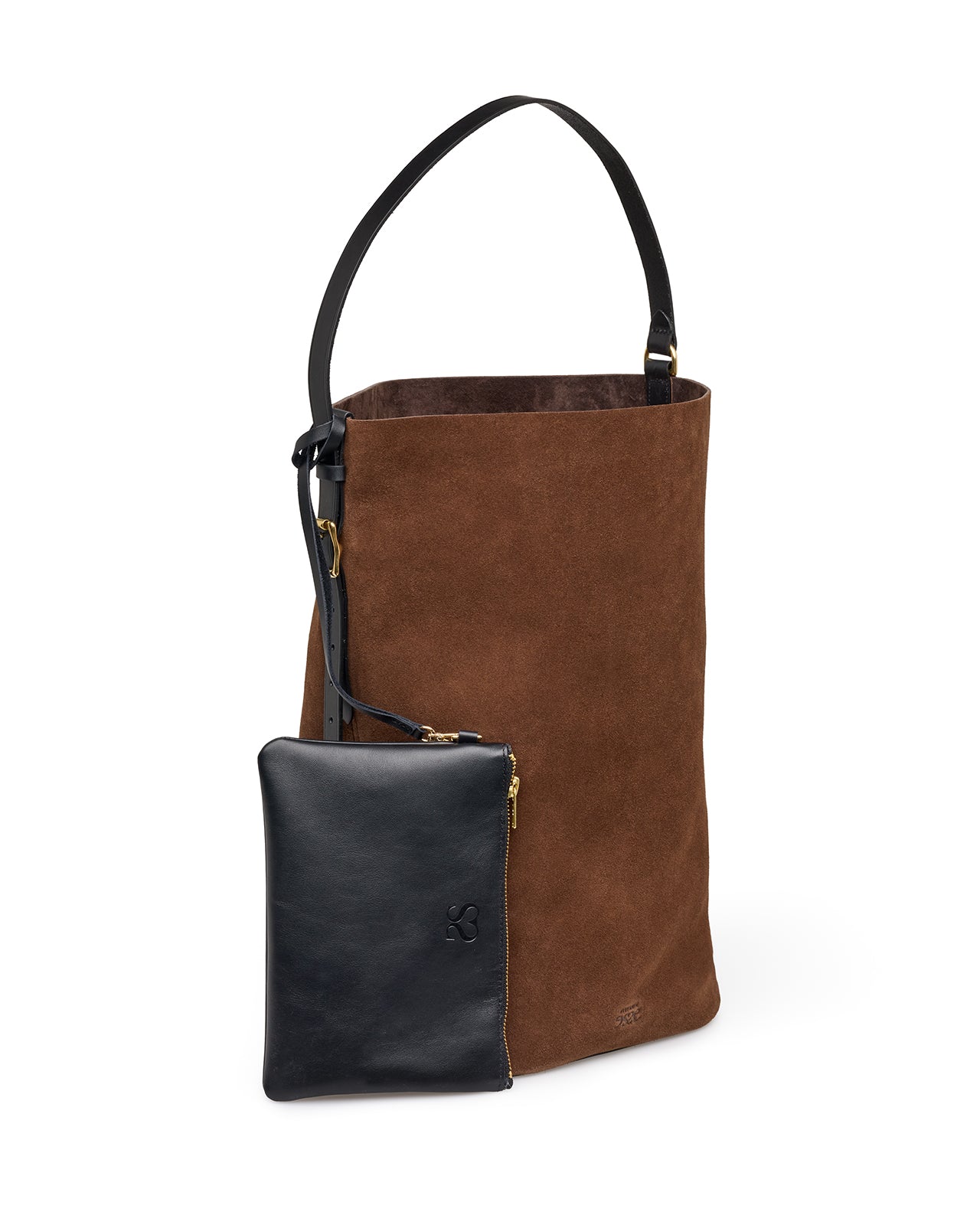 The Essenza bucket bag chocolate